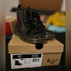 Authentic Doc Martens Toddler Girls 10c Black Brand New